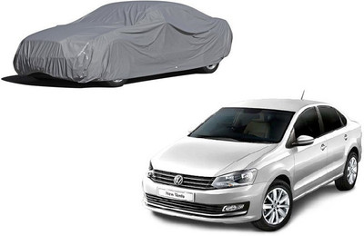 Furious3D Car Cover For Volkswagen Vento (Without Mirror Pockets)(Grey)
