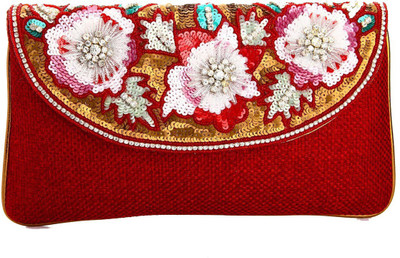 

Utsavi Party Maroon Clutch
