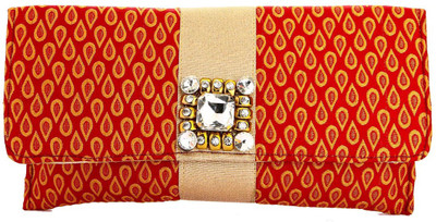 

Utsavi Party Orange Clutch