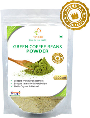 

Vihado Premium Green Coffee Beans Powder / 100% Pure & Natural / 1 Pack of 400g Instant Coffee 400 g(Green Coffee Flavoured)