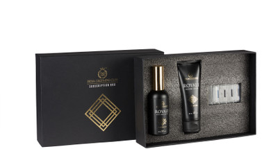

India Grooming Club Royale Grooming Essential Gift Box , Contains - Shaving Cream, After Shave Lotion & Blades(Set of 1)
