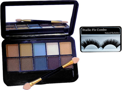 

Studio Fix Combo Eyelashes&10 shade Palette Eyeshadow(Set of 2)