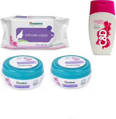 

Himalaya Intimate Wipes, Clean And Dry, Soothing Body Butter(Set of 4)