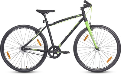 

Hero Octane Zephyr 700C T Mountain Cycle(Single Speed, Black, Green), Black and green