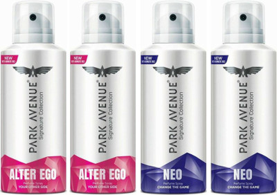 

Park Avenue 2 Alter Ego & 2 Neo Body Spray - For Men(520 ml, Pack of 4)