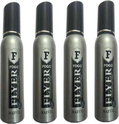 

Fogg FLYER MARVEL DEODORANT 120 ML Deodorant Spray - For Men & Women(120 ml, Pack of 4)