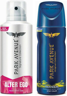 

Park Avenue 1 Alter Ego & 1 Tranquil Body Spray - For Men(260 ml, Pack of 2)