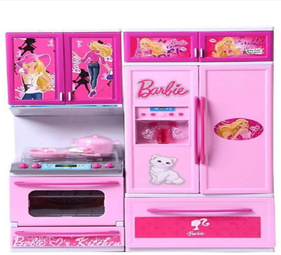 

GRYPTON Latest Pink Barbie Modern Kitchen Set(Pink)