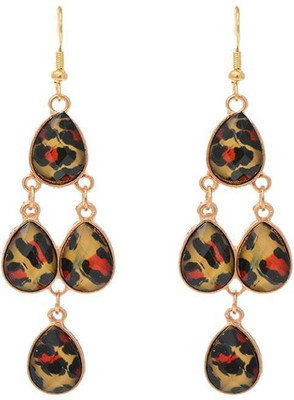 

Aaishwarya Leopard Animal Print Dangler/Drops For Women/Girls Alloy Dangle Earring