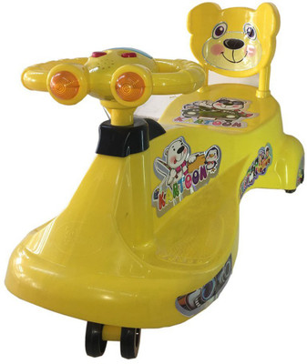 

Pandaoriginals Car Non Battery Operated Ride On(Yellow)