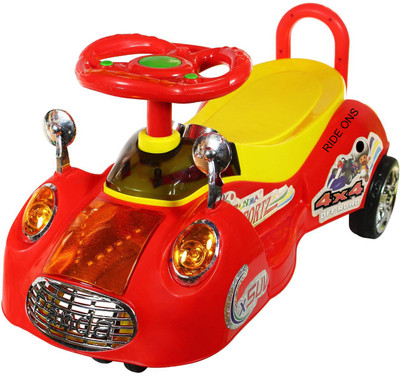 

Pandaoriginals Car Non Battery Operated Ride On(Maroon), Red