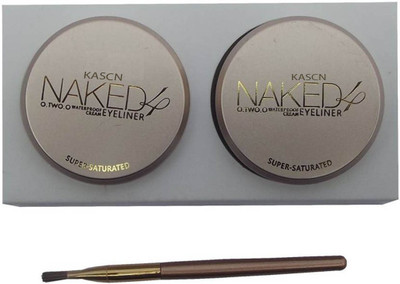 

KASCN ORIGINAL HIGH QUALITY NAKED4 CREAM EYELINER WATERPROOF 2 IN 1 LONG LASTING FOR ALL SKIN TONE 10 g(BLACK AND BROWN)