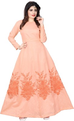 Aika Flared/A-line Gown  (Pink)