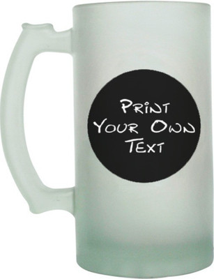 

The Crazy Me Print Your Own Text Glass(Glass, 650 ml, Clear, Pack of 1)