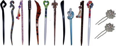 

IOP Combo of Multi Color Juda Sticks Bun Stick(Multicolor)