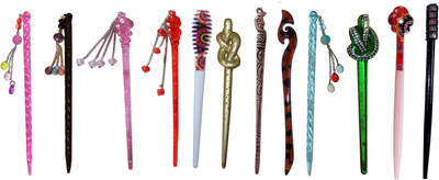 

gratuitous Combo of Multi Color Juda Sticks Bun Stick(Multicolor)