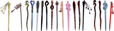 

GROUT Combo of Multi Color Juda Sticks Bun Stick(Multicolor)