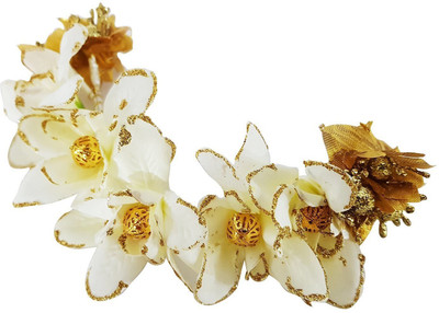 

AASA artificial Hair Flower Gajra, Veni Hair Accessories Gajra For wedding Hair Accessory Set(White)