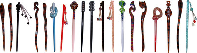 

Kripa Combo of Multi Color Juda Sticks Bun Stick(Multicolor)
