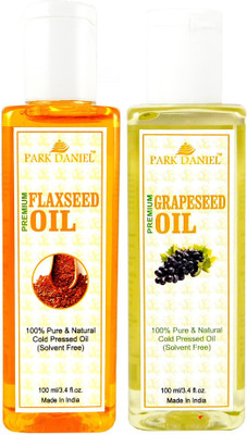 

Park Daniel Premium Flaxseed oil and Grapeseed oil combo of 2 bottles of 100 ml (200 ml) Hair Oil(200 ml)