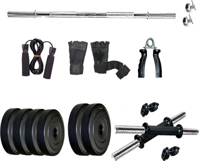 

WOLPHY 18KG Premium Quality (with 5 Feet Straight Rod) Home Gym Combo(0 - 20 kg)