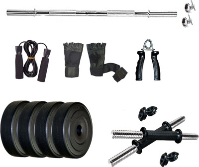 

WOLPHY 10KG Premium Quality (with 5 Feet Straight Rod) Home Gym Combo(0 - 20 kg)