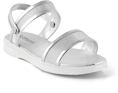 

KITTENS Girls Velcro Flats(Silver