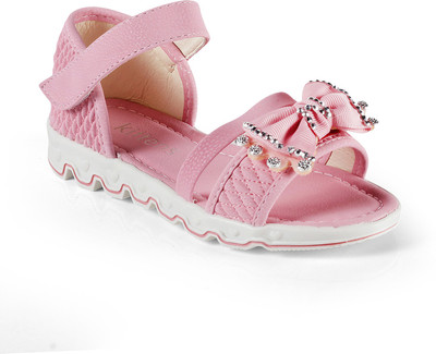 

KITTENS Girls Velcro Strappy Sandals(Pink