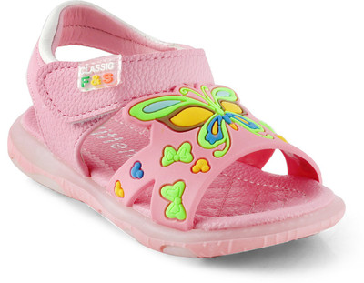 

KITTENS Girls Velcro Flats(Pink