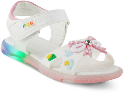 

KITTENS Girls Velcro Strappy Sandals(White