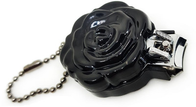 

AASA Rose Flower Baby Nail Clipper With Safety, Nail Cutter For Baby (Black)