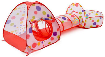 

latest radhe yatri creation 3-in-1 Tunnel Ball Pool Tent, Fold-able(Multicolor)