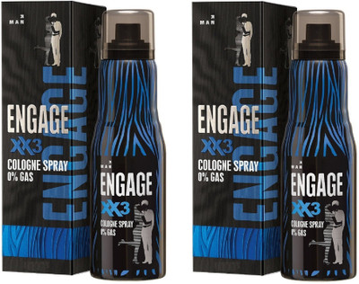 

Engage XX3 Cologne Spray for Men 135ML Each (Pack of 2) Eau de Parfum - 270 ml(For Men)