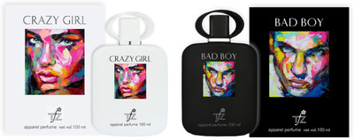 

TFZ Crazy Girl and Crazy Girl Combo Perfumes 100ML+100ML Eau de Parfum - 200 ml(For Women)