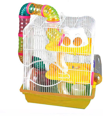 

Anokhe Collections 3 Level habitat / cage / playhouse for Hamster, Chipmunk, Squirrel, Hedgehog, Mouse House