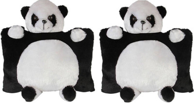 Tajpur Traders Black & White Panda Pillow Soft toys Set of 2 - 40 cm(Multicolor)