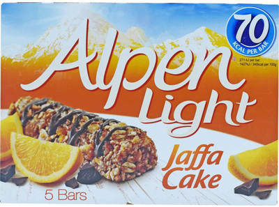 

Alpen Light Jaffa Cake, 5 Bars - 95g Protein Bars(95 g, Jaffa Cake)