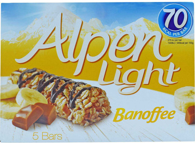 

Alpen Light Banoffee, 5 Bars - 95g Protein Bars(95 g, Banoffee)