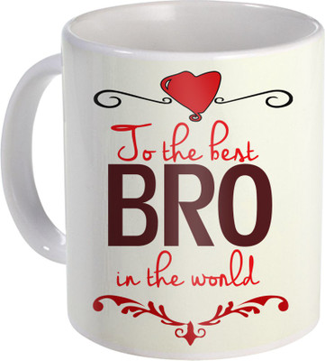 

SKY TRENDS Rakshabandhan Gift For Brother Coffee ST-31 Ceramic Mug(350 ml), Multicolor