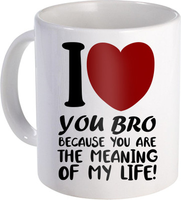 

SKY TRENDS Rakshabandhan Gift For Brother Coffee ST-22 Ceramic Mug(350 ml), Multicolor