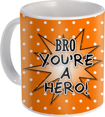 

SKY TRENDS Rakshabandhan Gift For Brother Coffee ST-07 Ceramic Mug(350 ml), Multicolor