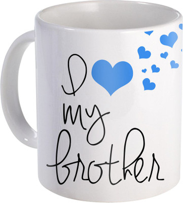 

SKY TRENDS Rakshabandhan Gift For Brother Coffee ST-20 Ceramic Mug(350 ml), Multicolor