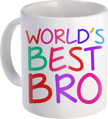 

SKY TRENDS Rakshabandhan Gift For Brother Coffee ST-29 Ceramic Mug(350 ml), Multicolor