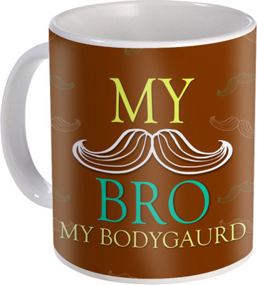 

SKY TRENDS Rakshabandhan Gift For Brother Coffee ST-18 Ceramic Mug(350 ml), Multicolor