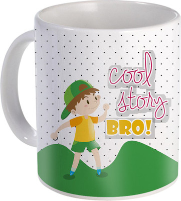 

SKY TRENDS Rakshabandhan Gift For Brother Coffee ST-03 Ceramic Mug(350 ml), Multicolor
