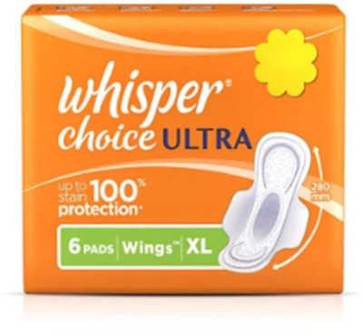 

whisper Choice Ultra Sanitary Napkin Sanitary Pad(Pack of 6)
