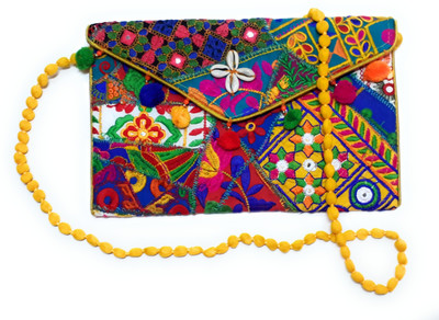 

Unique Fashion Women Evening/Party, Casual, Formal Multicolor Cotton, Silk Sling Bag