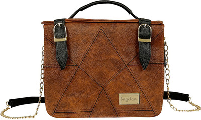 

Bagclan Women Casual Brown PU Sling Bag