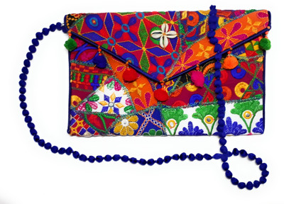 

Unique Fashion Women Evening/Party, Casual, Formal Multicolor Cotton, Silk Sling Bag