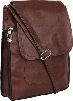 Divu Collections Women Casual Brown PU Sling Bag